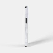 Coque iPhone 12 Mini Modern White Square Pattern (Côté droit)