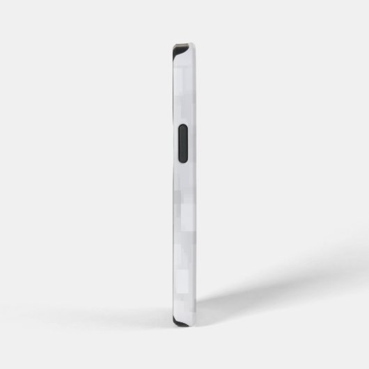 Coque iPhone 12 Mini Modern White Square Pattern (Côté droit)