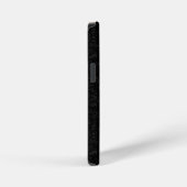 Coque iPhone 12 Mini Moins Coeur Chic Premier Monogramme Noir Damas (Côté droit)