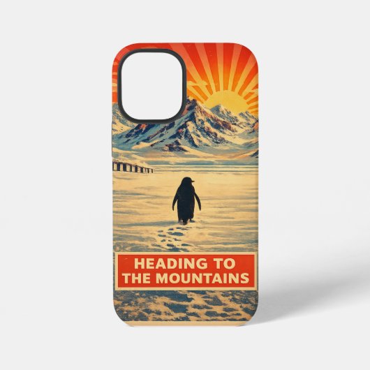Coque iPhone 12 Mini montagne du manchot  (Verso)