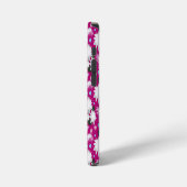 Coque iPhone 12 Mini Motif botanique élégant à fleurs blanches (Côté gauche)