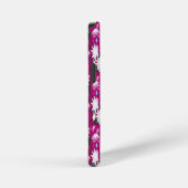 Coque iPhone 12 Mini Motif botanique élégant à fleurs blanches (Côté droit)