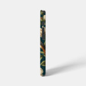 Coque iPhone 12 Mini Motif botanique monogramme vintage d'oiseaux flora (Côté gauche)