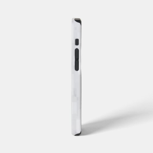 Coque iPhone 12 Mini Motif carré blanc moderne (Côté gauche)