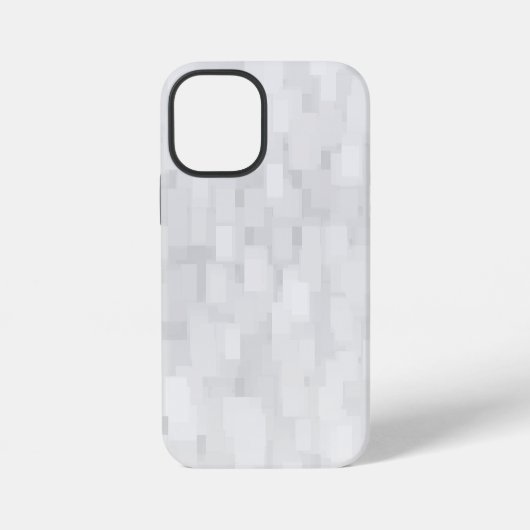 Coque iPhone 12 Mini Motif carré blanc moderne (Verso)