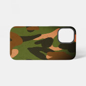 Coque iPhone 12 Mini Motif de camouflage militaire classique (Verso Horizontal)