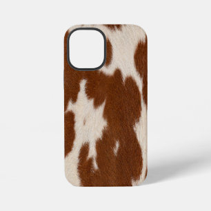 Coque iPhone 12 Mini Motif de cuir de veau réaliste