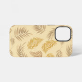 Coque iPhone 12 Mini Motif de feuilles tropicales 6 (Verso Horizontal)