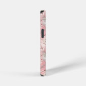 Coque iPhone 12 Mini Motif de fleurs Sakura rose (Côté droit)