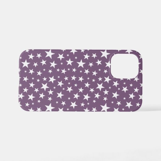 Coque iPhone 12 Mini Motif de répétition Star (Verso Horizontal)
