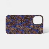 Coque iPhone 12 Mini Motif d'impression Leopard et Zebra (Verso Horizontal)