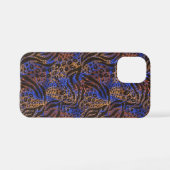 Coque iPhone 12 Mini Motif d'impression Leopard et Zebra (Verso Horizontal)