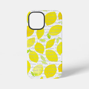 Coque iPhone 12 Mini Motif estival moderne tendance citrus jaune mignon