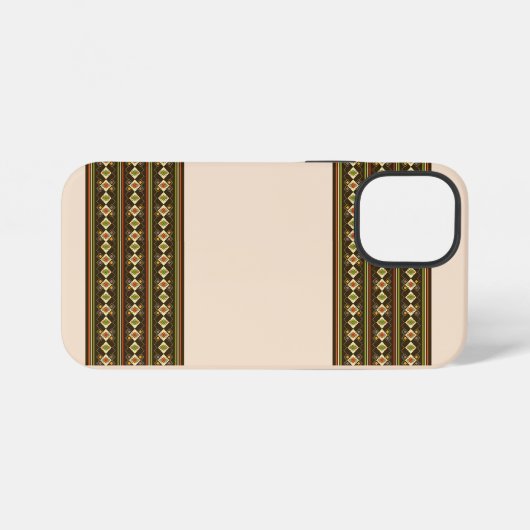 Coque iPhone 12 Mini Motif éthiopien Tebeb (Verso Horizontal)