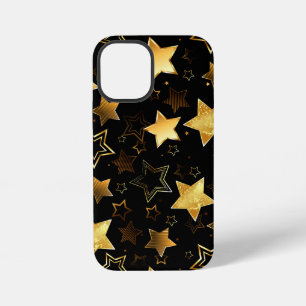 Coque iPhone 12 Mini Motif sans couture avec des étoiles dorées