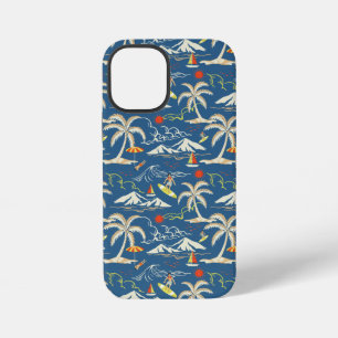 Coque iPhone 12 Mini Motif Tropical Surf Rétro