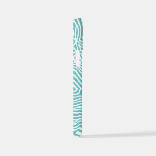 Coque iPhone 12 Mini Motif turquoise (Côté droit)