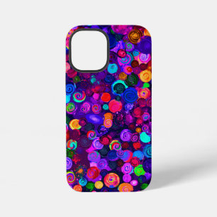Coque iPhone 12 Mini Motifs de cosmos en spirale colorés mignons