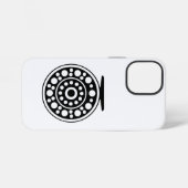 Coque iPhone 12 Mini Moulinet de pêche à la mouche (Verso Horizontal)