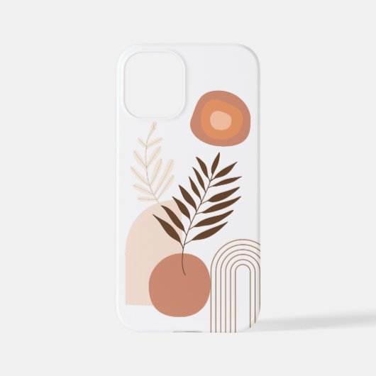 Coque iPhone 12 Mini Nature Boho Botanical | Positive Vibes (Verso)