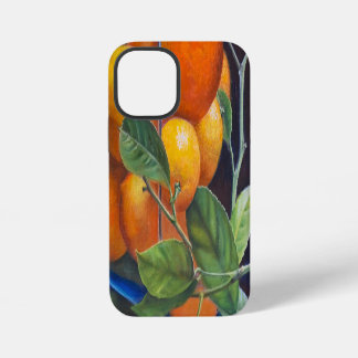 Coque iPhone 12 Mini Nature morte avec citrons et branche d'orange