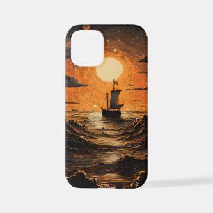 Coque iPhone 12 Mini Navire naviguant la nuit
