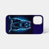 Coque iPhone 12 Mini Neon Cat Vivid Arrière - plan-97948 (Verso Horizontal)
