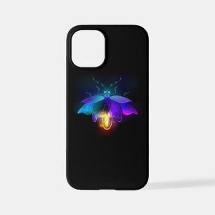 Coque iPhone 12 Mini Neon Firefly sur noir