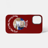 Coque iPhone 12 Mini Noël, Meilleur Chat Ever , Photo de Chat , (Verso Horizontal)