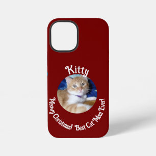 Coque iPhone 12 Mini Noël, Meilleur Chat Ever , Photo de Chat ,