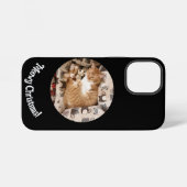 Coque iPhone 12 Mini Noël , Photo de chat , (Verso Horizontal)