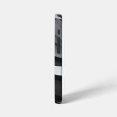 Coque iPhone 12 Mini noir et blanc (Côté gauche)