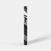Coque iPhone 12 Mini noir et blanc (Côté droit)