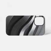 Coque iPhone 12 Mini noir et blanc (Verso Horizontal)