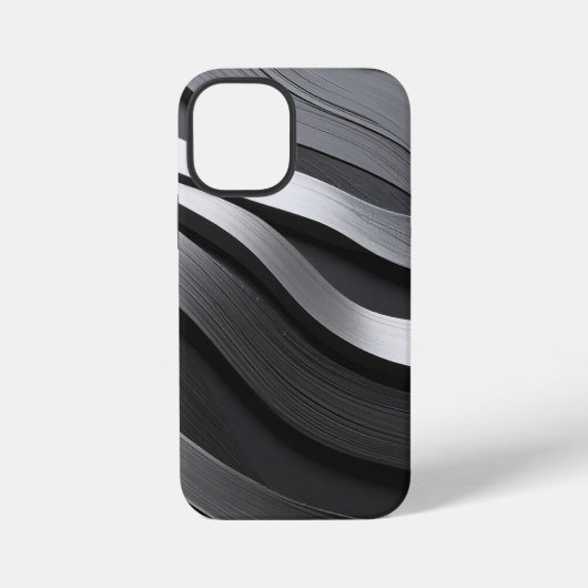 Coque iPhone 12 Mini noir et blanc (Verso)