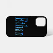 Coque iPhone 12 Mini Nom Ethan étoilé bleu (Verso Horizontal)
