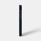 Coque iPhone 12 Mini Nom personnalisé rose marine profonde (Côté gauche)