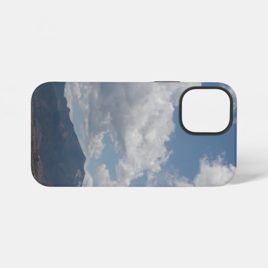 Coque iPhone 12 Mini Nuages au-dessus des Rocheuses (Verso Horizontal)