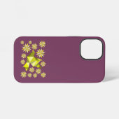 COQUE iPhone 12 MINI OISEAU DE L'AMOUR AVEC FLEUR CADEAU JOURNÉE SPÉCIA (Verso Horizontal)