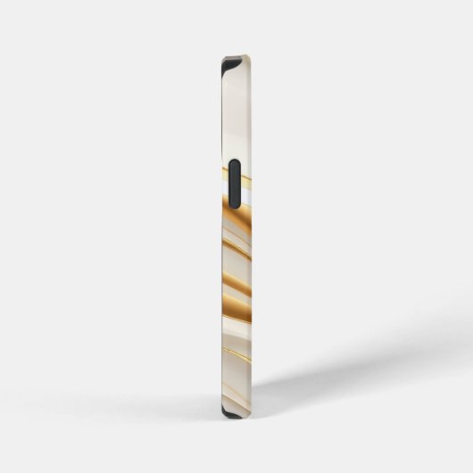 Coque iPhone 12 Mini "Opulent Gold and Cream Marble Swirls" (Côté droit)