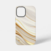 Coque iPhone 12 Mini "Opulent Gold and Cream Marble Swirls" (Verso)