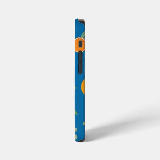 Coque iPhone 12 Mini orange blossom cell phone case (Côté gauche)