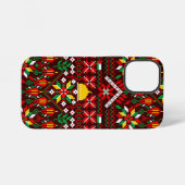 Coque iPhone 12 Mini Palestine Tatreez Broderie traditionnelle (Verso Horizontal)