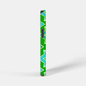 Coque iPhone 12 Mini Papiers peints Art Déco, vert jade (Côté droit)