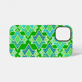 Coque iPhone 12 Mini Papiers peints Art Déco, vert jade (Verso Horizontal)