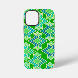 Coque iPhone 12 Mini Papiers peints Art Déco, vert jade