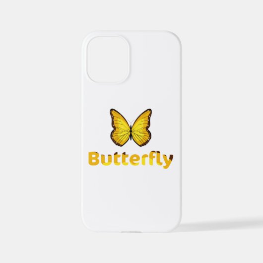 Coque iPhone 12 Mini Papillon (Verso)