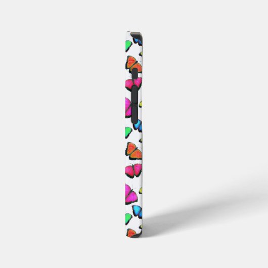 Coque iPhone 12 Mini Papillon arc-en-ciel (Côté gauche)