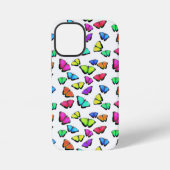 Coque iPhone 12 Mini Papillon arc-en-ciel (Verso)