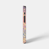 Coque iPhone 12 Mini Papillon Rose Gold Paillettes Design Abstrait (Côté gauche)